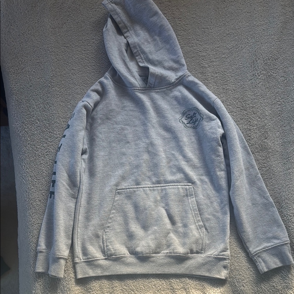 Salt Life kids gray hoodie